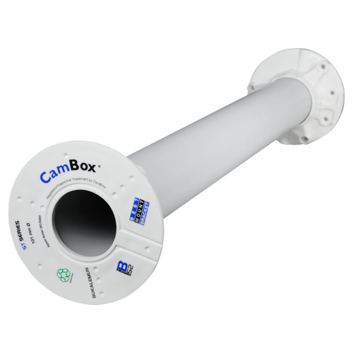 OEM CBOX-ST50 Soporte techo - Altura 50 cm x 10 (Ø) cm - Apto para uso en interior y exterior - Color blanco - Fabricado en plás (1)