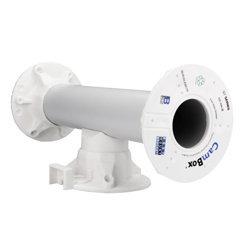 OEM CBOX-TN25 Soporte techo doble - Altura 25 cm x 10 (Ø) cm - Apto para uso en interior y exterior - Color blanco - Fabricado e (1)