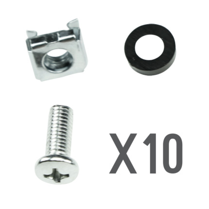 Comprar OEM CN-M6 Tornillería - Apto para racks - Métrica M6 - 10 unidades - Tuerca - Tornillo y separador