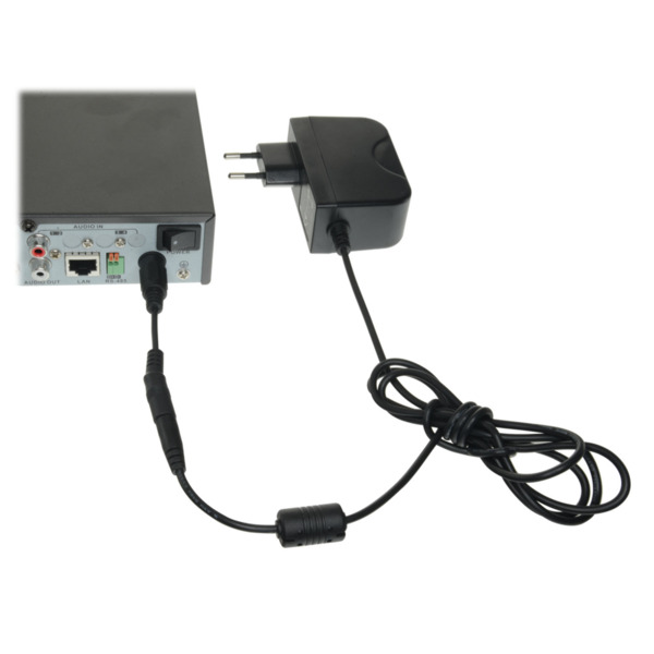 OEM CON-DC-HIK Adaptador DC - 105 mm de largo - Conector hembra Mini Din - Conector macho estándar - Adapta alimentador estándar (3)