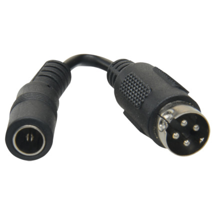 Comprar OEM CON-DC-HIK Adaptador DC - 105 mm de largo - Conector hembra Mini Din - Conector macho estándar - Adapta alimentador estándar - Para grabadores SAFIRE
