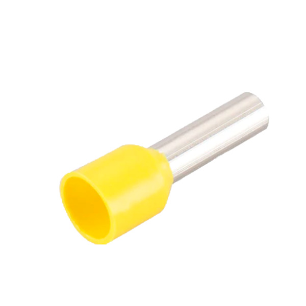 OEM CON-E6012-FERRULE Punteras huecas de crimpado - Para Cables eléctrico - Sección del conductor 6mm² / AWG 10 - Color amarillo (1)
