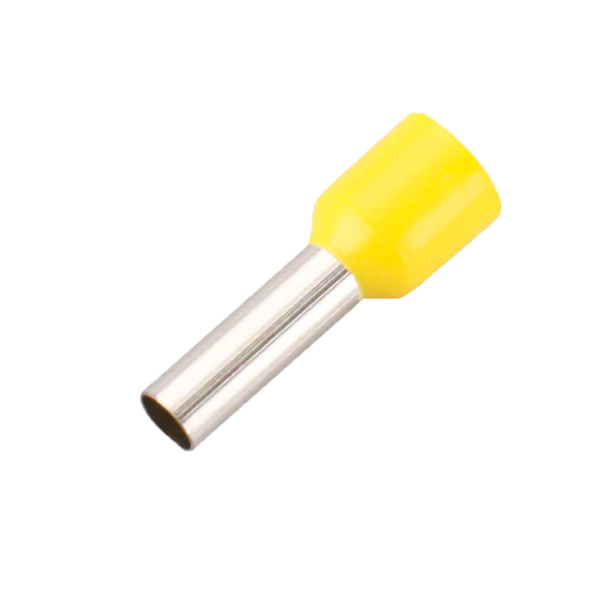 OEM CON-E6012-FERRULE Punteras huecas de crimpado - Para Cables eléctrico - Sección del conductor 6mm² / AWG 10 - Color amarillo