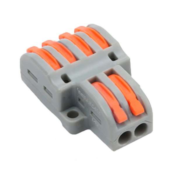 OEM CON-FAST-24 Safire - Conector de Cable - 2 Entradas y 4 Salidas - Calibre del cable 28 ~ 12AWG - Sección 0,08 ~ 4mm² - 10