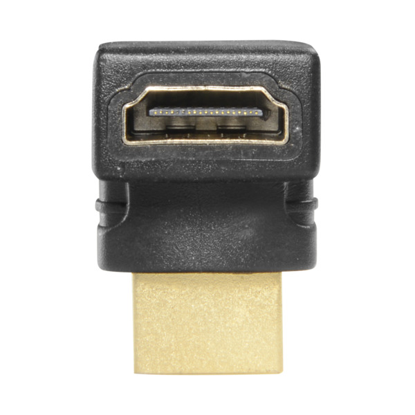 OEM CON-HDMI-L Adaptador HDMI - HDMI 1.3 - Acodado 90° - HDMI tipo A macho - HDMI tipo A hembra - Conectores anticorrosión (3)