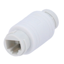 OEM CON-RJ45-S-W Conector  - Conector entrada RJ45  - Conector salida RJ45 - Compatible UTP  - IP68 - Color blanco