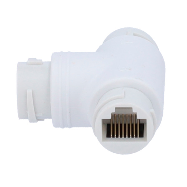 OEM CON-RJ45-T-W Adaptador RJ45 - Conector entrada RJ45 hembra - Conector salida 2 RJ45 hembra - Compatible UTP  - IP66 - Color (5)