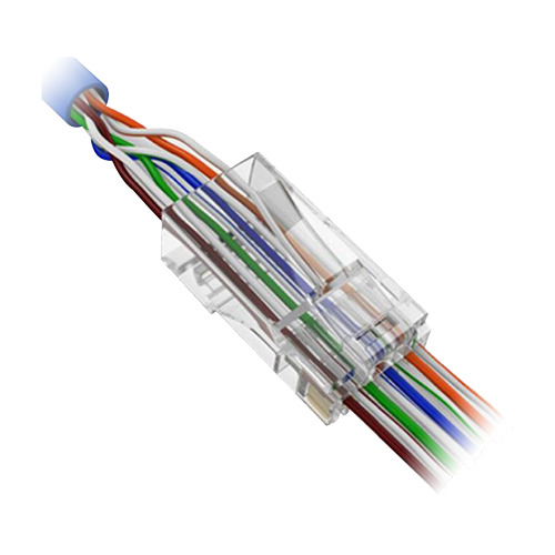 OEM CON300-CAT5-EZ Conector RJ45 para crimpar - Especial categoría 5 - Apertura frontal para fácil instalación - 8P8C - 50 uds (