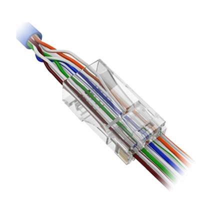 Comprar OEM CON300-CAT6-EZ Conector RJ45 Safire - Para crimpar - Especial categoría 6 - Apertura frontal para fácil instalación - 50 uds (precio por unidad)