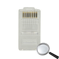 OEM CON300 Conector - RJ45 para crimpar - Compatible con cable UTP - 20 mm (Fo) - 10 mm (An) - 5 g (2)