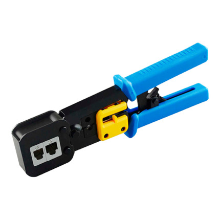 Comprar OEM CON300-CRIM-EZ Herramienta crimpadora para conector pasante - Modelo profesional de alta calidad - Conectores: EZ-RJ45, RJ11, RJ12 y RJ22 - Cable: UTP - Fácil y rápido de usar - Cuchilla cortadora de cable