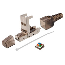 OEM CON300-FTP6A-TL Conector RJ45 - Compatible con cable FTP Cat 6A - Carcasa de metal - Compatible con cables AWG32 - Fácil ins