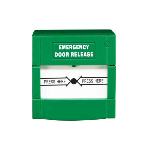 OEM CONAC-704 CONAC-704 Pulsador de emergencia verde reiniciable adecuado para puertas de salida de emergencia.