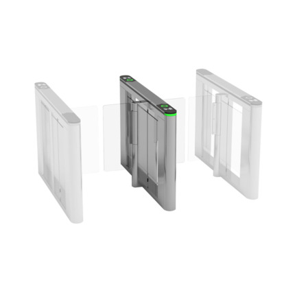 Comprar OEM CONAC-878 CONAC-878 Portillo central de cristal batiente para paso de 750 mm. Permite el paso continuo de hasta 40 personas por minuto. servomotor sin escobillas. Permite paso unidireccional y bidireccional. Dispone de señal de emergencia. In