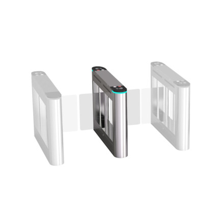 Comprar OEM CONAC-886 CONAC-886 Portillo central de cristal batiente para paso de 1200 mm. Permite el paso continuo de hasta 50 personas por minuto. Motor sin escobillas. Diseñado para casos de emergencia. Integración con lectores de terceros. Acero SUS3