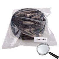 OEM COX40 Cable combinado RG59 + DC - Conector BNC - 40 metros - Vídeo - Alimentación - Bajas pérdidas (2)