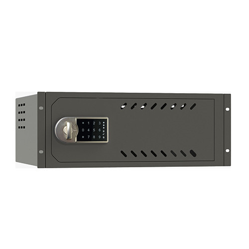 OEM CSM-CVELEC-RACK Caja fuerte para videograbador con cierre electrónico y retardo de apertura para rack de 19". Medidas máx gr