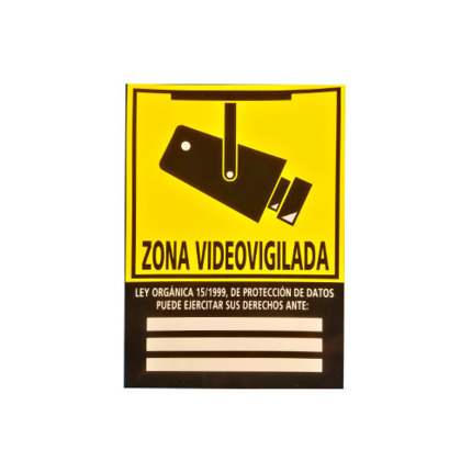 Comprar CSM-LPD-CCTV Señalización homologada de advertencia para grabación por CCTV.