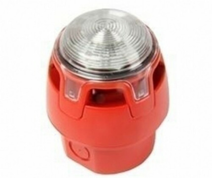 Comprar CWSS-RR-W3 Sirena exterior convencional con indicador de alarma (VAD). Color rojo