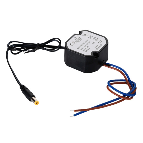 OEM DC1210-W Adaptador de Corriente  - 12 V / 1A /12 W -  Impermeable IP67 -  50 (Al) x 48 (An) x 25 (Fo) mm - Estabilizado