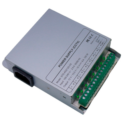 Comprar OEM DC12V10A-8-DIN Fuente de alimentación conmutada - Salida DC 12 V 10 A / 120 W - 8 salidas - Voltaje entrada 100 V ~ 240 V - 33 (Al) x 140 (Fo) x 108 (An) mm - Montaje en carril DIN