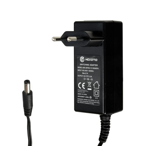 OEM DC12V2A Fuente de alimentación - Salida DC 12 V 2 A - 1 salida - Jack estandar - Estabilizado - Longitud de cable 1.5m