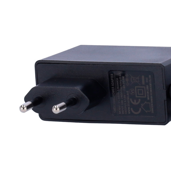 OEM DC12V2A-L Fuente de alimentación - Salida DC 12 V 2 A - 1 salida acodado en L - Jack estandar - Estabilizado - Longitud de c (3)
