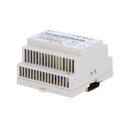 Comprar OEM DC24V1A5-DIN-UPS-P Fuente de alimentación  - Salida DC 24 V 1.5 A / 36 W - Voltaje entrada AC 100V ~ 240V 50Hz-60Hz -  97 (Fo) x 55 (Al) x 88 (An) mm - Montaje en carril DIN - Protección: Sobrecarga/Sobrevoltaje/Cortocircuito