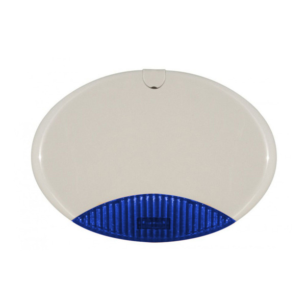 OEM DEM-1087 ISIDE 140 Sirena exterior auto-alimentada/auxiliar con lanzadestellos azul. Carcasa de policarbonato resistente al
