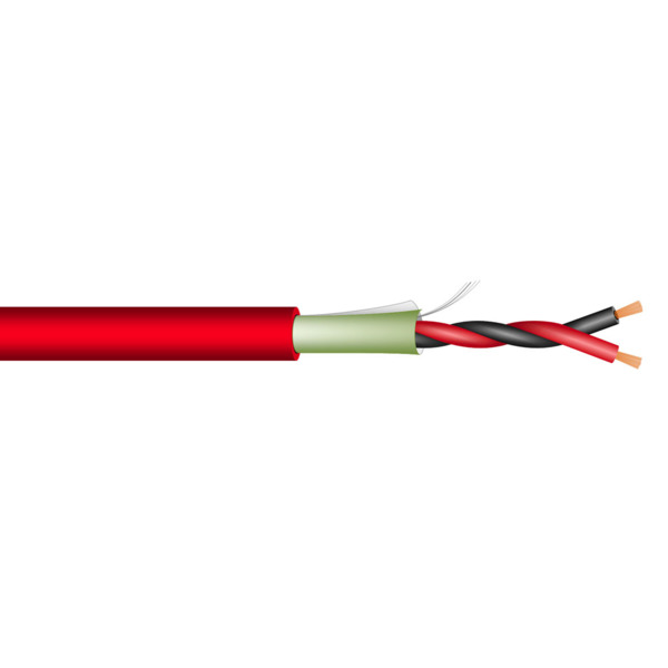 OEM DEM-1311 DEM-1311 Cable RTAP FIRE CPR 2X1,5 apantallado para seguridad y control contra incendios. Rollo de 100 metros.