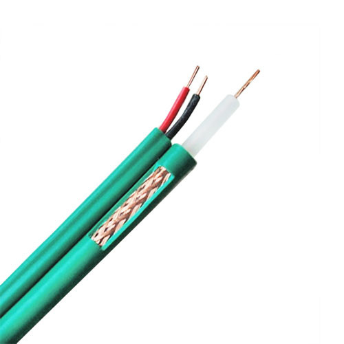OEM DEM-1319 DEM-1319 Cable coaxial KX6 LSHZ combi de RG-59+2 X 0,81. Libre de halógenos. Rollo de 100 mts. Color VERDE.
