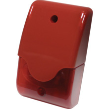 OEM DEM-228 AGATHA ROJA Sirena interior con flash. Color rojo. Potencia 105 dB. 24 V. / 200 mA.