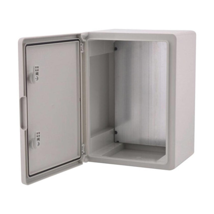 Comprar OEM DEM-334N DEM-334N Caja de plástico con puerta de dos puntos de cierre. Carcasa de plástico ABS y resistente a álcalis, aceites, sales, etc. Grado de protección IP65. Antivandálico IK08