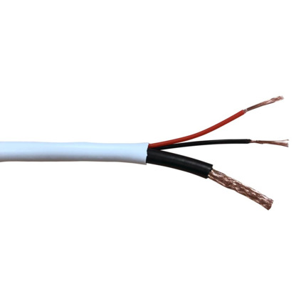 Comprar OEM DEM-570 DEM-570 Cable COAXIAL COMBI de RG-59+2 X 0,81 Rollo de 100 mts. Color BLANCO