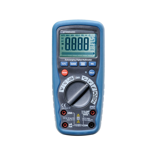 OEM DEM-916 DEM-916 Multímetro digital con test de temperatura. Pantalla LCD 600 cuentas + barra gráfica. Selección de escala au