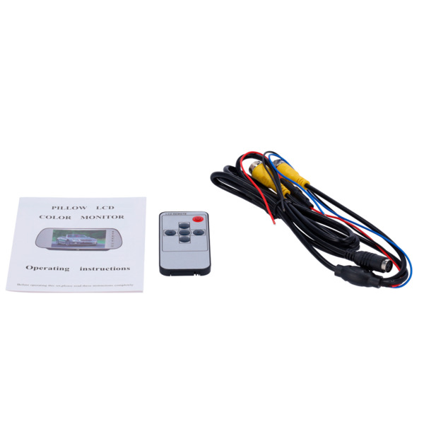 OEM DISPLAY7-MIRROR Monitor con formato retrovisor - Streamax compatible - Señal de video compuesto - 2 canales de video (9)