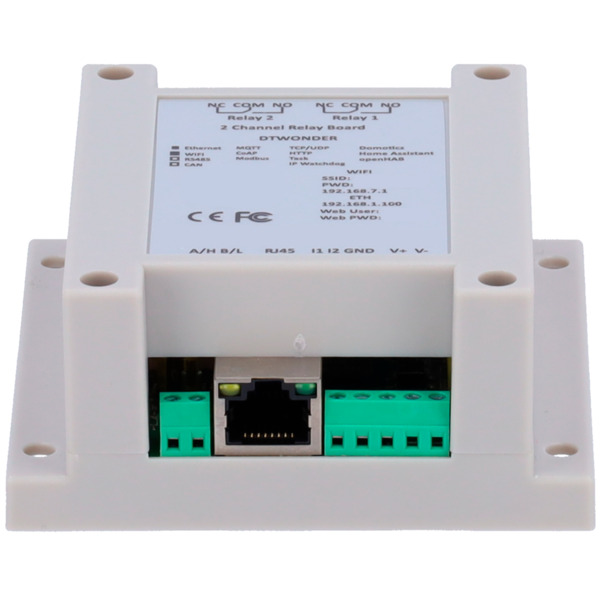 OEM DT-R002 Módulo de adquisición y control de datos - 2 entradas digitales | 2 salidas de relé (NO/NC) - Protocolos: Modbus/TCP (3)