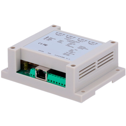 Comprar OEM DT-R004 Módulo de adquisición y control de datos - 4 entradas digitales | 4 salidas de relé (NO/NC) - Protocolos: Modbus/TCP, TCP/IP, UDP, HTTP,... - Servidor web integrado - Puerto Ethernet 10/100 Base-TX | Puerto WiFi - No incluye alimentad