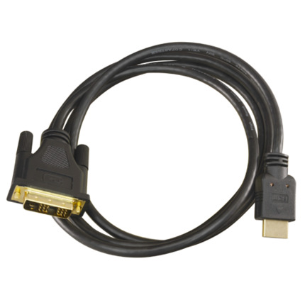 Comprar OEM DVI-HDMI-2 Cable DVI a HDMI - Conector HDMI tipo A macho - Conector DVI macho - 1.8 m - Color negro - Conectores anticorrosión