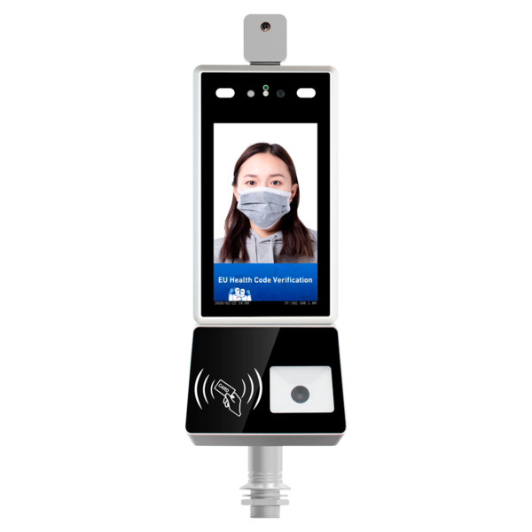 OEM FACE-TEMP-QR-T Escáner Green Pass | Pasaporte COVID EU - Instalación en torno | Ethernet | Multidioma - Detección de Fiebre,