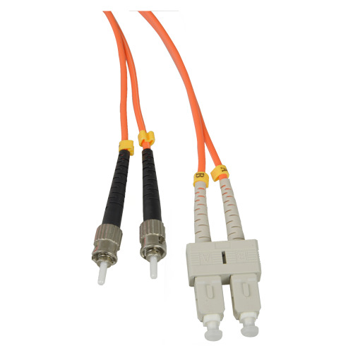 OEM FB-SCST-DXMM-5 Cable de fibra - Dúplex - Multimodo - Conector SC a ST - 5 metros - Color naranja (5)