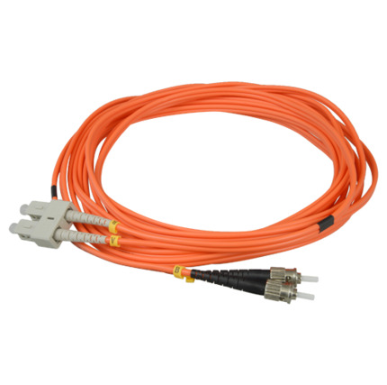 Comprar OEM FB-SCST-DXMM-5 Cable de fibra - Dúplex - Multimodo - Conector SC a ST - 5 metros - Color naranja