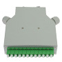 OEM FIBERBOX-DIN-12-LC Caja de fibra  - 12 puertos LC/APC Duplex - Tipo pulido APC, color verde - Bandeja de empalme (sin pigtai (2)