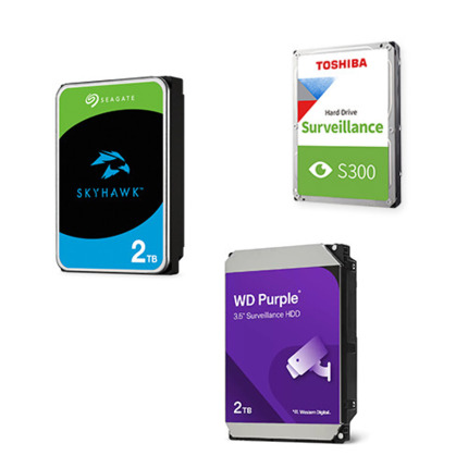 Comprar HDD-CCTV-2TB Disco Duro 3,5” 2TB SATA 7200rpm de seguridad para DVR/NVRs. Modelo disponible de entre las 1as marcas WesternDigital / Seagate / Toshiba tipo CCTV