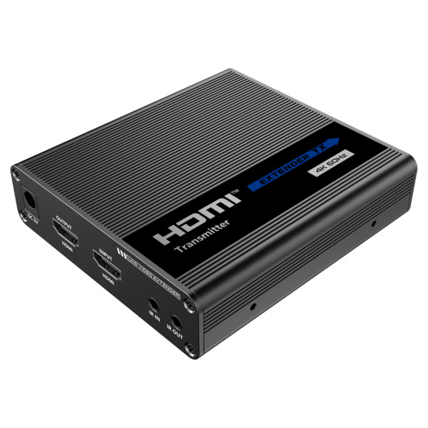 OEM HDMI-EXT-4K Extensor activo HDMI - Emisor y receptor - Alcance 60 m - Sobre cable UTP Cat 6 - Hasta 4K - Alimentación DC 5 V (1)