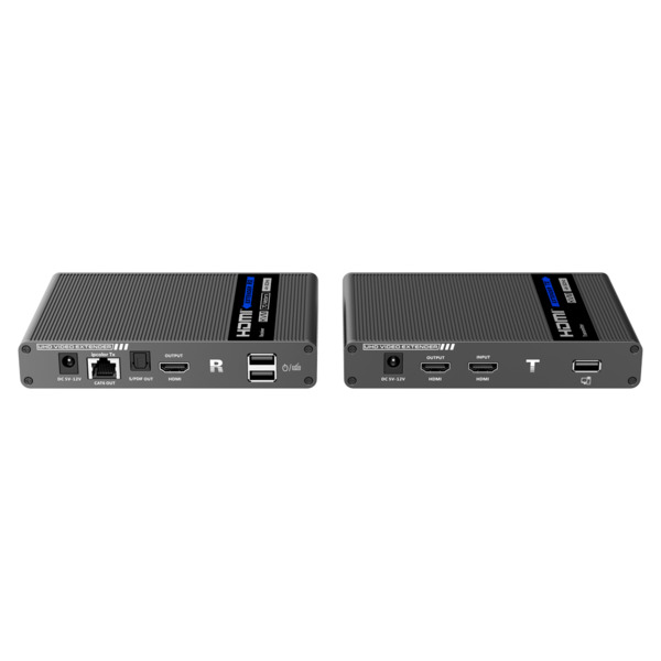 OEM HDMI-EXT-4K-KVM Extensor HDMI/USB por cable Ethernet CAT6 - Emisor y receptor - Alcance 70 m - Hasta 4K - Soporta salida aud (1)