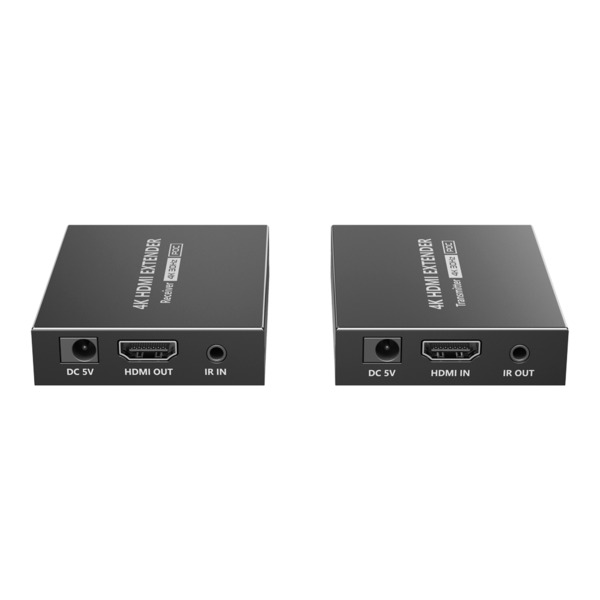 OEM HDMI-EXT-4K30 Extensor activo HDMI - Emisor y receptor - Alcance 70 m - Sobre cable UTP Cat 7 - Hasta 4K - Alimentación DC 5 (1)