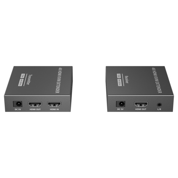 OEM HDMI-EXT-4K60-KVM70 Extensor HDMI con KVM - Emisor y receptor - Alcance 70 m - Sobre cable UTP Cat 7 - Hasta 4K@60Hz - Alime (1)