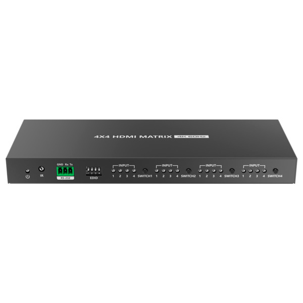 OEM HDMI-MX-4x4-4K60 Matriz de video HDMI - 4 entradas HDMI - 4 salidas HDMI - Hasta 4K (entrada y salida) - Permite control rem (1)