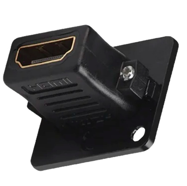 OEM HDMI-PLUG-D-FF Conector - Cable HDMI macho a cable HDMI macho - Dos conectores HDMI hembra - Montaje encastrado (1)